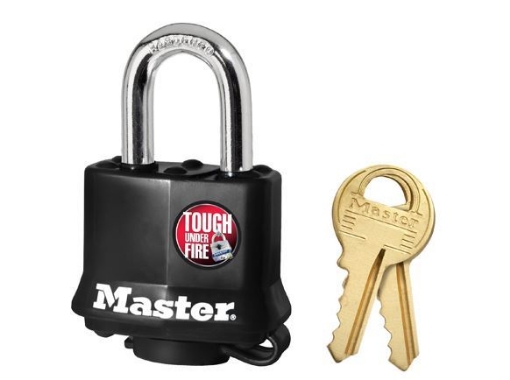 Picture of Master Lock 40mm 25mm Black Laminated Steel Padlock, MSP311D