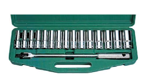 Picture of Hans 1/2" DR. 16 Pcs. Deep Socket Wrench Sets