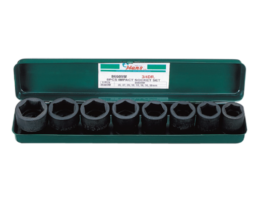 Picture of Hans 8 Pcs. Impact Socket Set - Metric Size