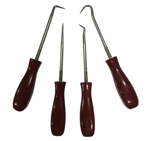 Picture of Licota Mini Hook and Pick Set (Silver/Maroon), ATG-6108