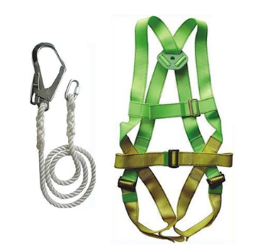 Full Body Harness Set with Lanyard Big Hook