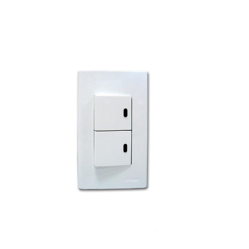 Picture of Royu 2 Gang Switch with LED Set WD603