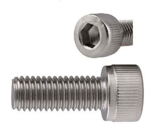 Picture of 304 Stainless Steel Allen Socket Cap Screw, Internal Hex Drive, M16