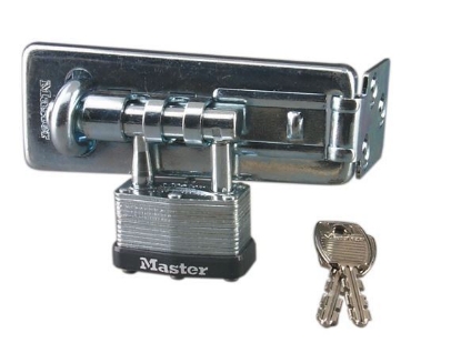 Picture of Master Lock 44MM with 11CM  Laminated Steel Hasp Padlock, MSP450D