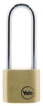 Picture of Yale Classic Series Outdoor Solid Brass Long Shackle Padlock 30mm with Multi-pack - Y110/30/150/1