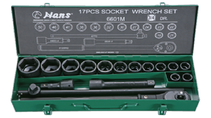 Picture of Hans 3/4" DR. 17 Pcs. Socket Wrench Set - 19-50MM
