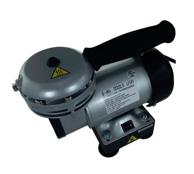 Picture of S-Ks Tools USA PB-0010-1-GN Heavy Duty Mini Air Compressor (Black/Silver)