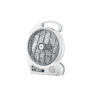 Picture of Firefly 10” Oscillating 2-Speed Fan with 4 LED Night Light,USB Mobile Phone Charger& FM Scan Radio FEL626