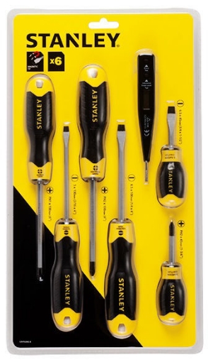 Picture of STANLEY SCREWDRIVER  CUSION GRIP WITH BONUS  6 PCS SET-STSTMT66679