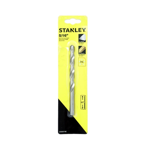 Picture of STANLEY DRILL BIT SET HSS F/METAL/WOOD 2-PCS 1/16