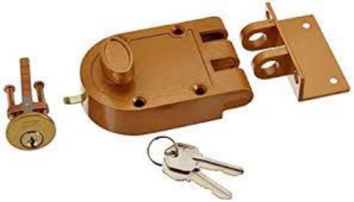 Picture of ZENITH DEADLOCK SGL CYLINDER ANT.BRASS