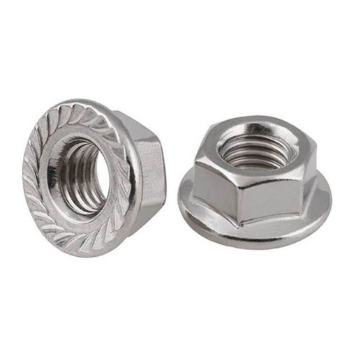 Picture of 304 STAINLESS STEEL FLANGE NUT (METRIC)