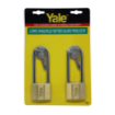 Picture of Yale V140.50 LS90 KA2, Long Shackle Brass Padlocks 140 Series Key Alike 2, V14050LS90