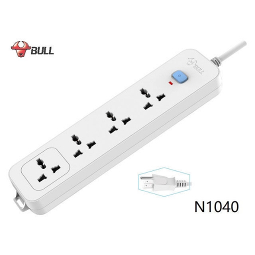 Picture of Bull Extension Board 4 Outlets 1 Switch, N1040