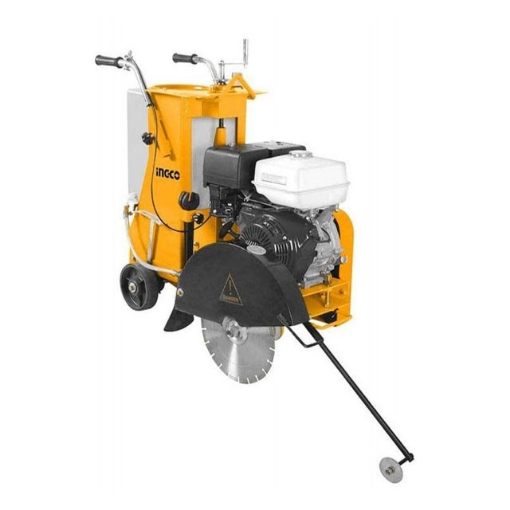 INGCO 35L Industrial Gasoline Floor Saw 9.6Kw (13HP) Manual Push Petrol Engine IPT, GSF16-2