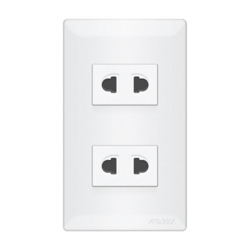 2 Gang Universal Outlet Set	