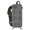 One Main Switch & 3 USB Ports (Gray)	