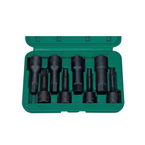 Picture of Hans 1/2" DR. 8 Pcs. Hex Bit Socket Sets - Metric Size