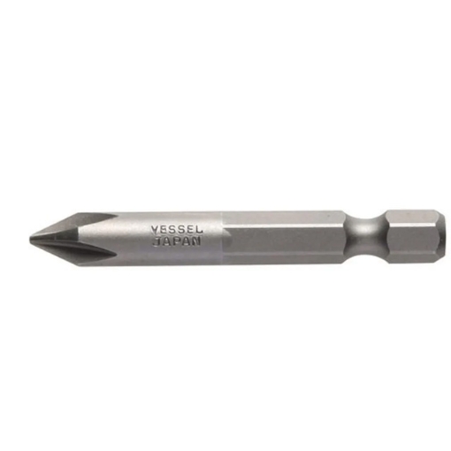 Picture of VESSEL 1/4" Hex Shank Cross Point Single End Screwdriver Bit - 489229