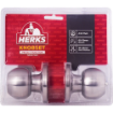 HERKS 587 Tubular Knobset Privacy Function - Round Design