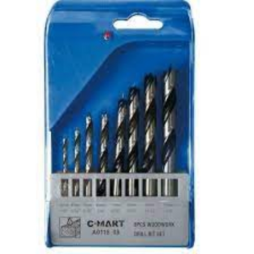 Picture of C-MART 8PCS WOODWORK DRILL BIT SET - A0118-08