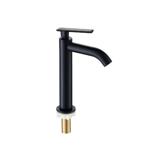 Picture of HIGH PILLAR TAP,MATTLE BLACK DANUBE-AXS01FD253B