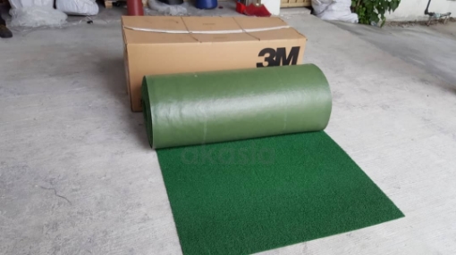 NOMAD WET AREA CARPET MAT W / EDGING GREEN 600MM X 880MM-3M3100600880WEGRN