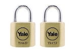 Picture of Yale Classic Series Outdoor Solid Brass Padlock 20mm with Multi-pack Y110/20/111/2