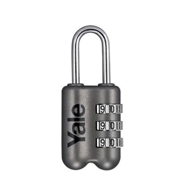 Picture of Yale YP2/23/128/1G, Luggage Combination Padlock, Gray, YP2231281G