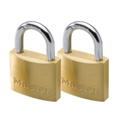 Picture of Master Lock 50MM Hard Steel Shackle, 2 Pieces Key-Alike Brass Padlock, MSP1903T