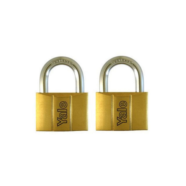 Picture of Yale Padlock Solid Brass 30mm 16mm Shackle 2pc KA, YLHY110/30/117/2