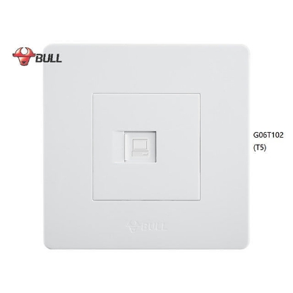 Picture of Bull 1 Gang Computer Modular Outlet Set (White), G06T102(T5)
