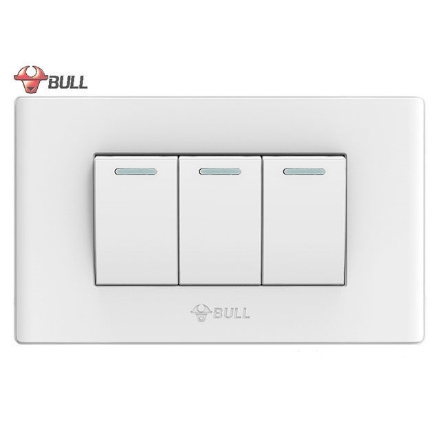 Picture of Bull 3 Gang 3 Way Switch Set (White), G04K322A
