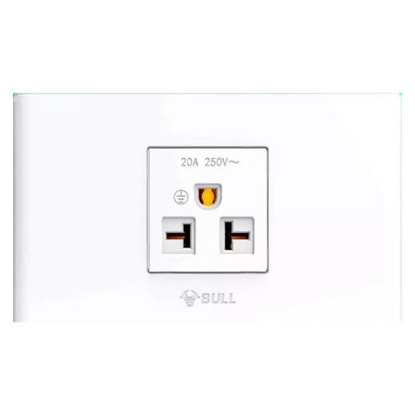 Picture of Bull 1 Gang Air Tandem Outlet Set (White), G04Z110