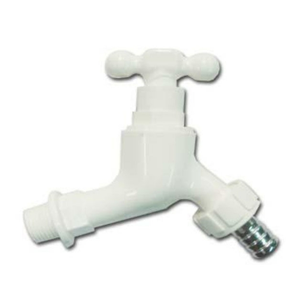Picture of Omega Plastic Tap Faucet Screw Type with Hose Bib 1/2 inch x 4 in, PT-8128
