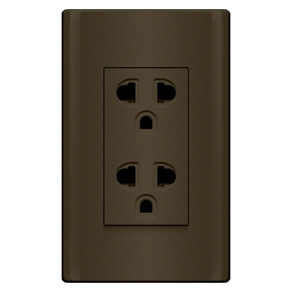 Duplex Universal Outlet with Ground & Shutter
