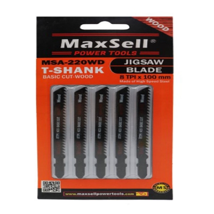 Picture of MaxSell Basic Cutting T-Shank Jigsaw Blade for Wood, MSA-220WD