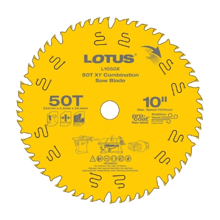 Picture of LOTUS X1® Combination Saw Blade L1050X
