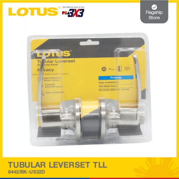 Picture of LOTUS Tubular Leverset (Stainless Steel) TLL 6442/BK-US32D