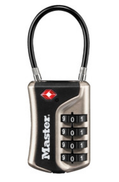 Picture of LUGGAGE LOCK COMBI 36MM 38MM SHACKLE NICKEL-MSP4697DNKL